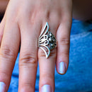 Anillo Con Picos Plata .925