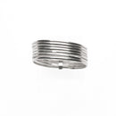 Anillo Semanario Liso de Plata .925 - 2