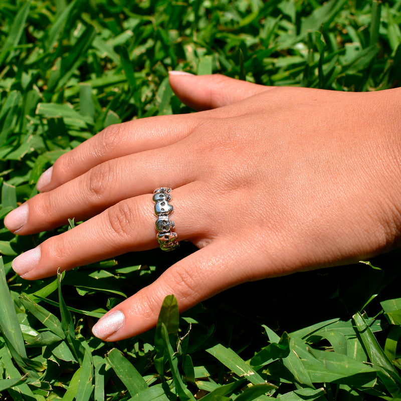 Anillo Calaveras Plata .925