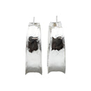 Arracada Martillada Plata .925