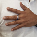 Anillo Banda con Piedra Natural