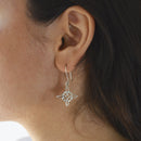 Aretes Nudo de Bruja en Plata .925