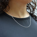 Cadena Cola de Rata de Plata .925