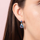 Aretes Alumbrado Ópalo con Circonia