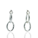 Aretes Aro Entrelazados en Movimiento