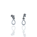 Aretes Broquel Soga con Circonia