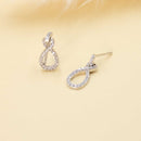Aretes Broquel Soga con Circonia