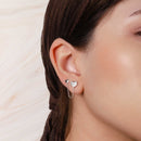 Arete de Corazónes con Cadenas y Circonias