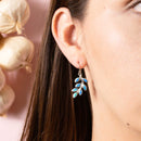 Aretes de Rama con Hojitas Ópalo