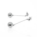 Aretes Esfera Lisa Flotante