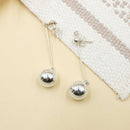 Aretes Esfera Lisa Flotante