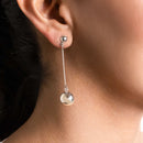 Aretes Esfera Lisa Flotante