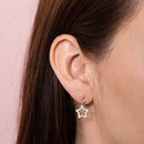 Aretes Estrellas con Circonias Brillantes