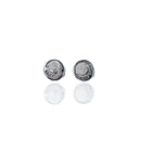 Aretes Flor Radiante Broquel con Circonias