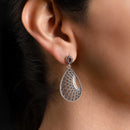 Aretes Flor Tejida Oxidados