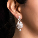 Aretes Gota con Trozos de Circonia