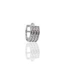 Aretes Huggies Mini Gruesa con Circonias