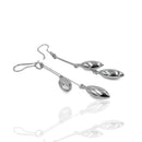 Aretes Largos Ovalados Colgantes