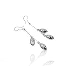 Aretes Largos Ovalados Colgantes
