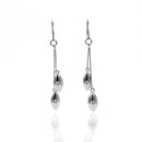 Aretes Largos Ovalados Colgantes