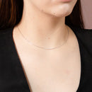 Collar Con Dije Barrita de Circonias