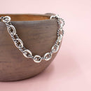 Collar Eslabón Gruesa con Torzales Oxidados