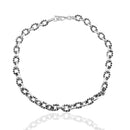 Collar Eslabón Gruesa con Torzales Oxidados