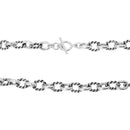Collar Eslabón Gruesa con Torzales Oxidados