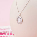 Collar con Medalla Madre Perla Virgen Guadalupe