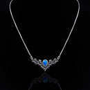 Collar Coranita con Opalo Azul