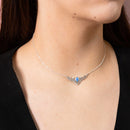 Collar Coranita con Opalo Azul