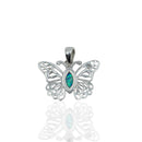 Dije de Mariposa con Opalo Azul