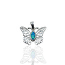 Dije de Mariposa con Opalo Azul