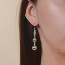 Aretes Esferas Graduadas Colgantes
