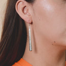 Aretes Colgantes Martillados