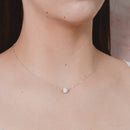 Collar con Dije Esfera con Circonias