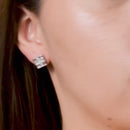 Aretes Cruz Radiantes de Circonias