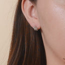 Aretes Florecitas Mini con Circonias