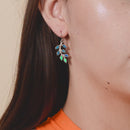Aretes de Rama con Hojitas Ópalo