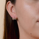 Aretes Broquel Infinitos con Circonias
