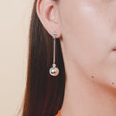 Aretes Esfera Lisa Flotante