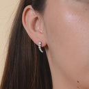 Aretes Escaladores de Orejas con Circonias Brillantes