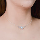 Collar Coranita con Opalo Azul