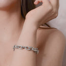 Pulsera Eslabón Pesada con Torzal Oxidado