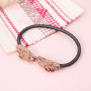 Pulsera Caballero con Cabezas de Cobre Dragon