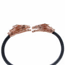 Pulsera Caballero con Cabezas de Cobre Dragon