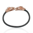 Pulsera Caballero con Cabezas de Cobre Dragon