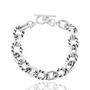 Pulsera Eslabón Pesada con Torzal Oxidado