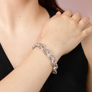 Pulsera Eslabón Pesada con Torzal Oxidado