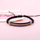 Pulsera Tejida con Barrita de Cobre